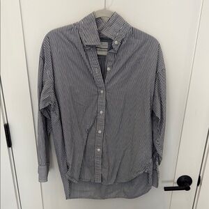 J.Crew Relaxed Striped Button-Up Shirt, 12